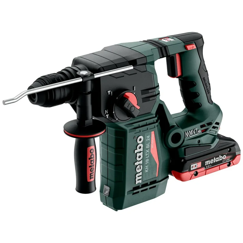 Metabo Metabo Akku-Kombihammer KH 18 LTX BL 24, incl. 2x Akku LiHD 4 Ah, Ladegerät, Zubehör, metaBOX – Produktbild 1 von 1