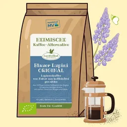Bio-Rösterei LandDelikat Bio-Rösterei LandDelikat Bio-Lupinenkaffee I Blauer Lupini ORIGINAL I gemahlen I 200g – Produktbild 1 von 1