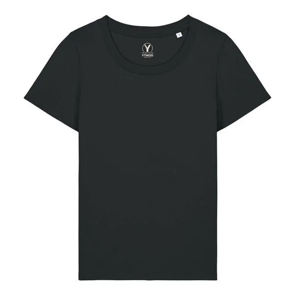 YTWOO YTWOO Mid-Light Damen T-Shirt Slim Fit, Schwarz, – Produktbild 1 von 2