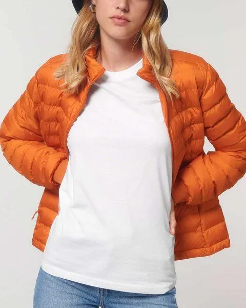 YTWOO YTWOO Leichte sportliche Jacke für Damen | Steppjacke | aus recyceltem PET, Orange, – Produktbild 1 von 4