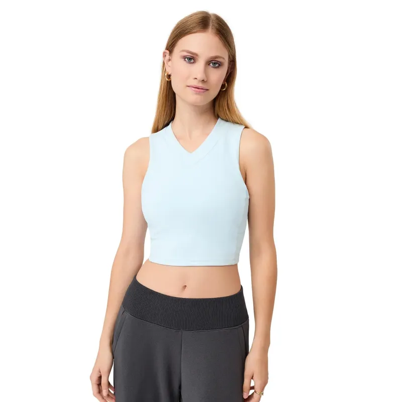 mandala Kurzes V-Ausschnitt Top für Damen Mandala, Bleu, – Produktbild 1 von 1