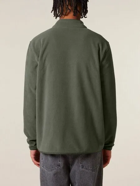 Human Family Human Family Basic Herren Fleecejacke "Clue" aus recyceltem Polyester, Khaki, – Produktbild 3 von 4