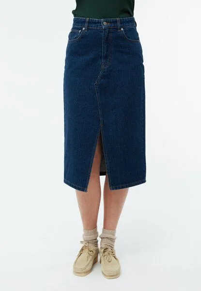 Givn Berlin Givn Berlin Jeansrock GBKARLOTTA aus Bio-Baumwolle, Dark blue, – Produktbild 2 von 3