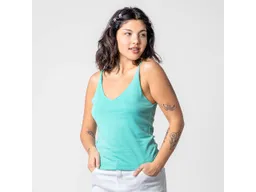 trueStory trueStory Bio-Damen-Stricktop 'FIANNA' mit V-Ausschnitt, light blue, Gr. L – Produktbild 1 von 1