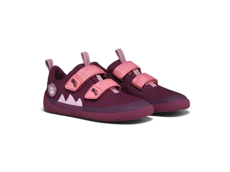 Affenzahn Affenzahn Halbschuh Barfußschuh Baumwolle Lucky Otter 28, Rosa, pink, lila, – Produktbild 2 von 2