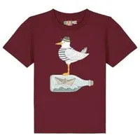watabout kids watabout.kids T-Shirt Kinder Möwe mit Hut, Burgundy, – Produktbild 1 von 1