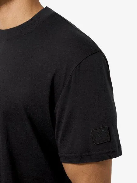 Super.Natural Super.Natural T-Shirt Casual Rib Bio J Tee für Herren, Merino, Jet black, – Produktbild 3 von 4