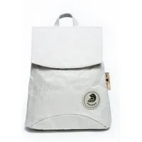 PAPERO PAPERO Rucksack aus Papier robust wasserfest vegan 3 in 1 Handtasche Damen, Grau, – Produktbild 1 von 1
