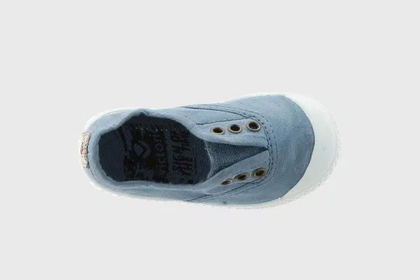 Victoria Victoria vegane Kinder-Schlüpfsneaker – Tintada de Lona, Azul (blau), – Produktbild 4 von 4