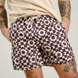 Dedicated DEDICATED Badehose Mosaic Star - Plum Purple – Produktbild 1 von 1