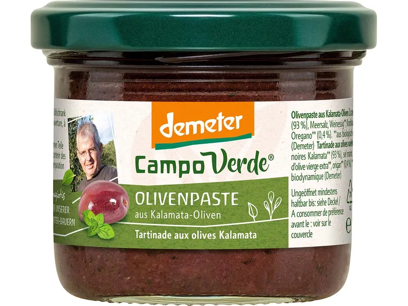 Campo Verde Campo Verde Bio-Olivenpaste aus Kalamata-Oliven, 100 g – Produktbild 1 von 1