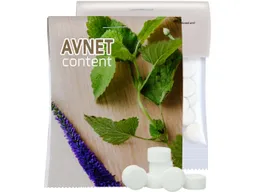Bio-Pfefferminz Drops inkl. 4-farbigem Aufdruck, 15 g – Produktbild 1 von 1
