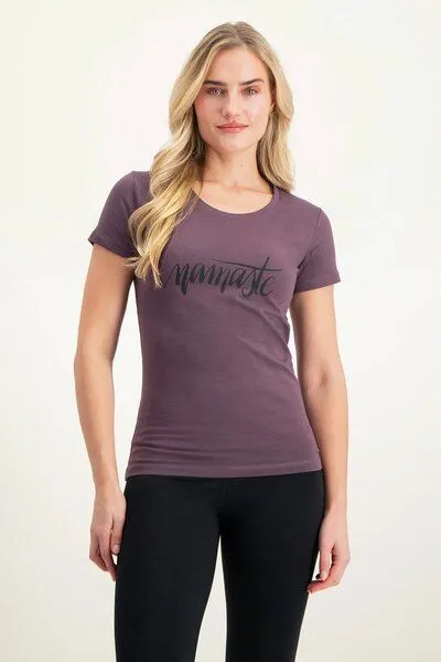 Urban Goddess Urban Goddess Namaste Core Yoga Tee, Berry (lila), – Produktbild 1 von 4