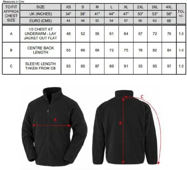 Result Genuine Recycled Result Genuine Recycled Unisex Recycelte warme Fleecejacke Atmungsaktiv, Navy, – Produktbild 1 von 4