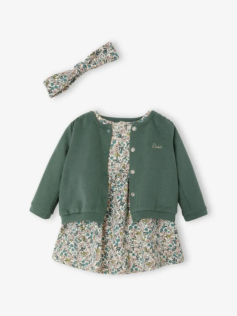 Vertbaudet Baby Set, Grün, – Produktbild 1 von 4