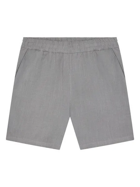 KnowledgeCotton Apparel KnowledgeCotton Apparel Weite Shorts POSEY aus Ecovero und Bio-Leinen, Grau-ultimate-grey, – Produktbild 1 von 3