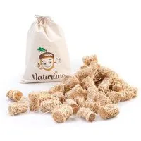 naturling naturling Holzwolle Anzünder gewachst 10kg - ca. 800 Anzünder - mit Vorratsbeutel – Produktbild 1 von 1