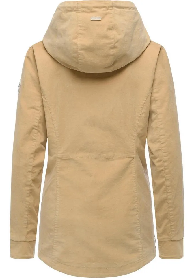 ragwear ragwear Cordjacke Alvena Cordy YOUMODO Sportliche leichte Kordjacke mit Kapuze, Braun, – Produktbild 4 von 5