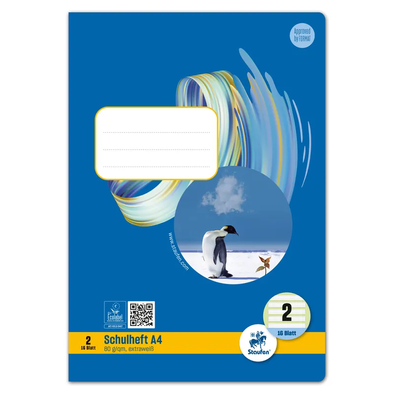 Staufen Staufen Schulheft Style DIN A4 liniert Lineatur 2 16 Bl. – Produktbild 1 von 2