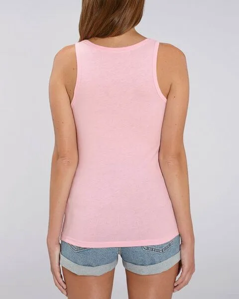 Human Family Human Family Bio Damen Sommer Tanktop - Glow "No Planet B" - weitere Farben, Cotton-pink, – Produktbild 2 von 2