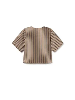 TWOTHIRDS TWOTHIRDS Damen vegan Shirt Baldwin Navy Stripe – Produktbild 1 von 1