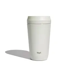 Topl Topl-Trinkbecher aus rec. Stahl mit 360-Grad-Deckel 354ml, Braun, – Produktbild 1 von 1