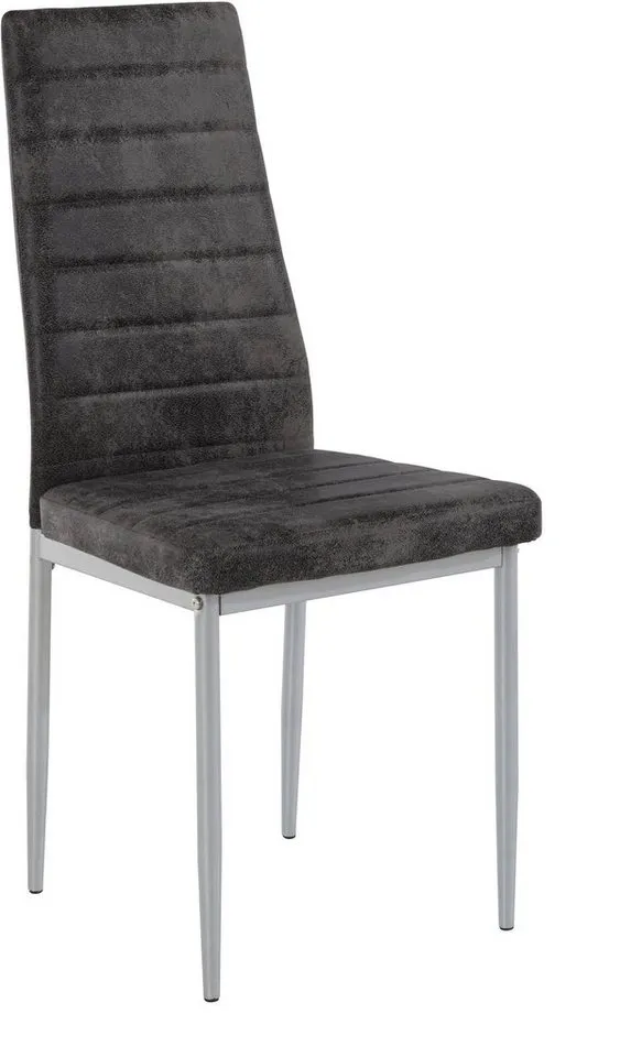 OTTO home Essgruppe, (Set, 5-tlg), Tischgruppe für kleine Räume, Grau, – Produktbild 4 von 5