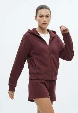 ORGANICATION ORGANICATION Damen vegan Hoodie Jennifer Bordeaux – Produktbild 1 von 1