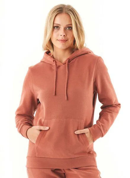 ORGANICATION ORGANICATION ESSENTIALS-HARRE-Soft Touch Hoodie aus Bio-Baumwolle, Braun(cinnamon), – Produktbild 1 von 4