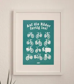 päfjes päfjes Auf die Räder fertig los - Poster A4 – Produktbild 1 von 1