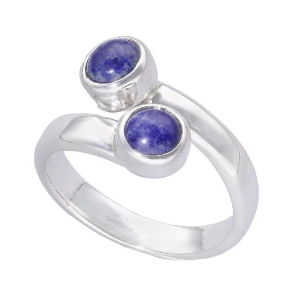 pakilia pakilia Silber Ring großenverstellbar Lapislazuli-stein Fair-Trade und handmade – Produktbild 3 von 4