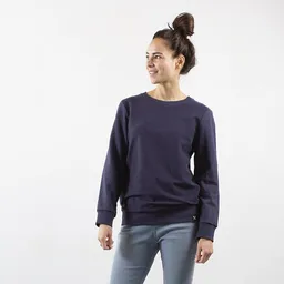 The Driftwood Tales The Driftwood Tales Sweatshirt Inside Out - Recycelte Bio-Baumwolle - Marineblau und Hellgrün – Produktbild 1 von 1