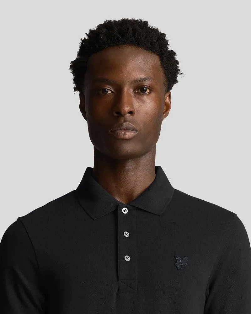 Lyle and Scott Lyle and Scott Tonal Eagle Polo Schwarz - Größe M, Schwarz, – Produktbild 2 von 5