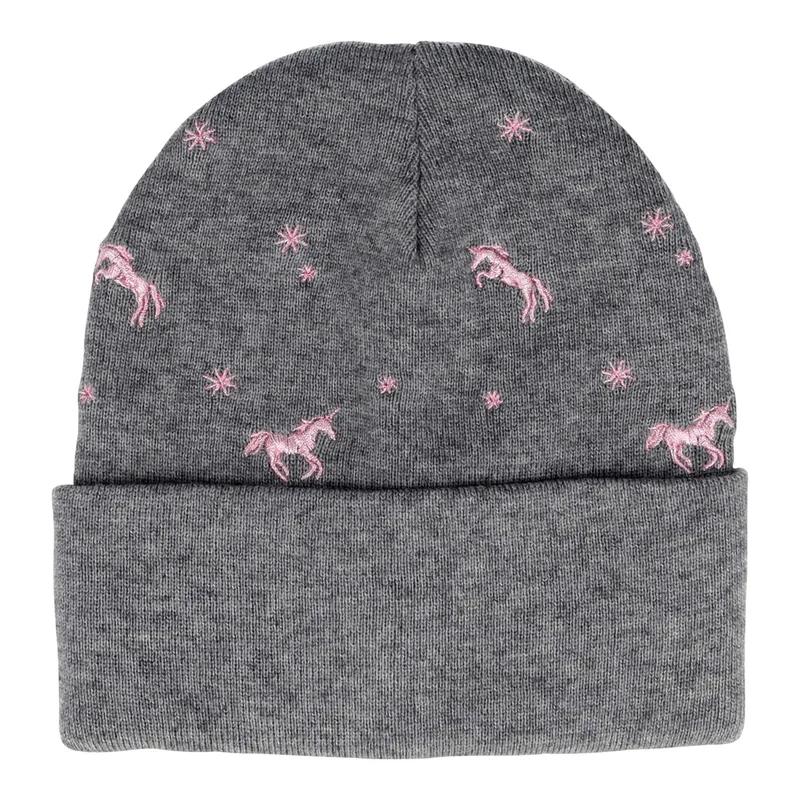 Maximo Maximo Winter-Strickmütze Einhörner, Grau, – Produktbild 1 von 1