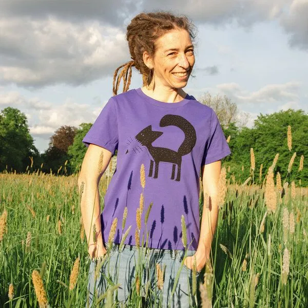 Cmig Cmig Damen T-Shirt Franzi Fuchs in purple love – Produktbild 1 von 4