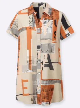 Witt Longbluse orange-sand-bedruckt – Produktbild 1 von 1