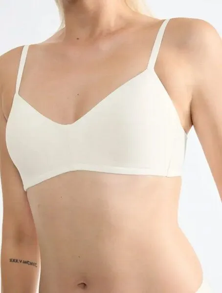 Sloggi Sloggi GO CASUAL gefütterter BH aus Bio-Baumwolle, Weiss, – Produktbild 2 von 3