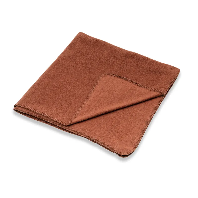 Living Crafts Living Crafts - Home Fleece-Plaid (100% Bio-Baumwolle), Rot, – Produktbild 1 von 4