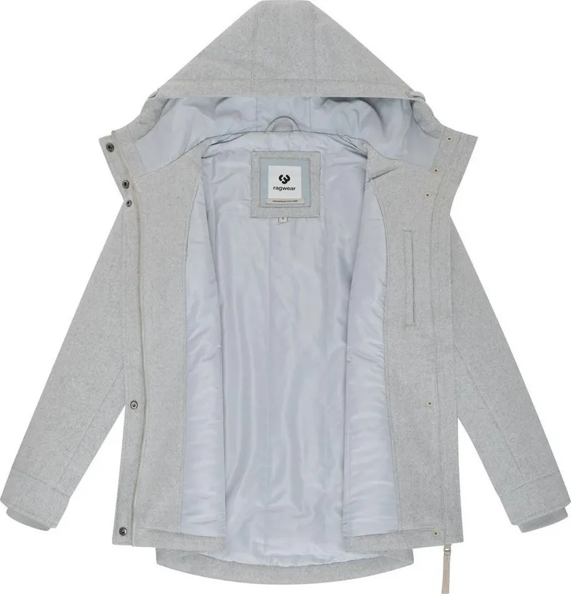 ragwear ragwear Winterjacke Monadde Felt YOUMODO Wasserfeste warme Jacke mit Kapuze, Schwarz, – Produktbild 1 von 5