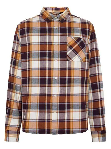 KnowledgeCotton Apparel KnowledgeCotton Apparel Kariertes Hemd CHECKERED SHIRT Flanell aus Bio-Baumwolle, Rot (red check), – Produktbild 1 von 3