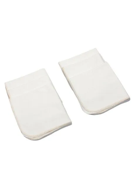 bistyle bistyle 6er-Pack-Bio-Baumwolle-Mundtücher - 28x28cm - zertifiziert – Bio Baumwolle, Ecru, – Produktbild 3 von 4
