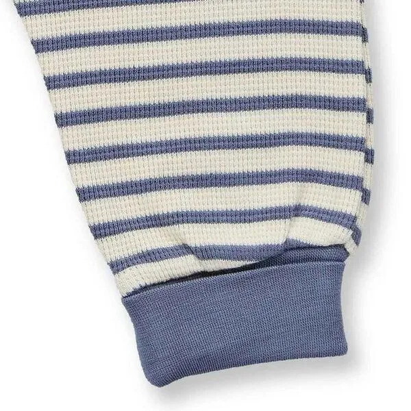 Sense Organics sense-organics Fairtrade Baby Pants von Sense Organics, Sjors, Blaugrau-weiß geringelt, – Produktbild 2 von 3
