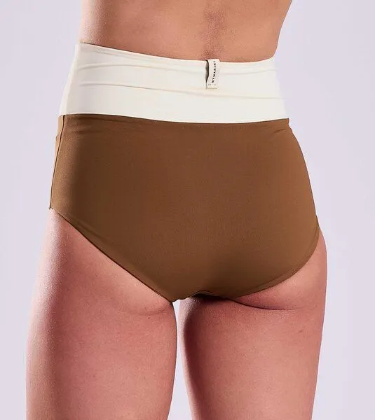 MYMARINI MYMARINI Wendbare Surfshorts mit Shape-Effect aus ECONYL, Argan-umber-white (braun), – Produktbild 4 von 4