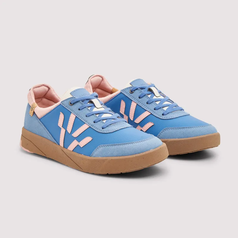 SAOLA SAOLA Damen vegan Sneaker Damen In Cali Blue/Rose, Blau, – Produktbild 2 von 2