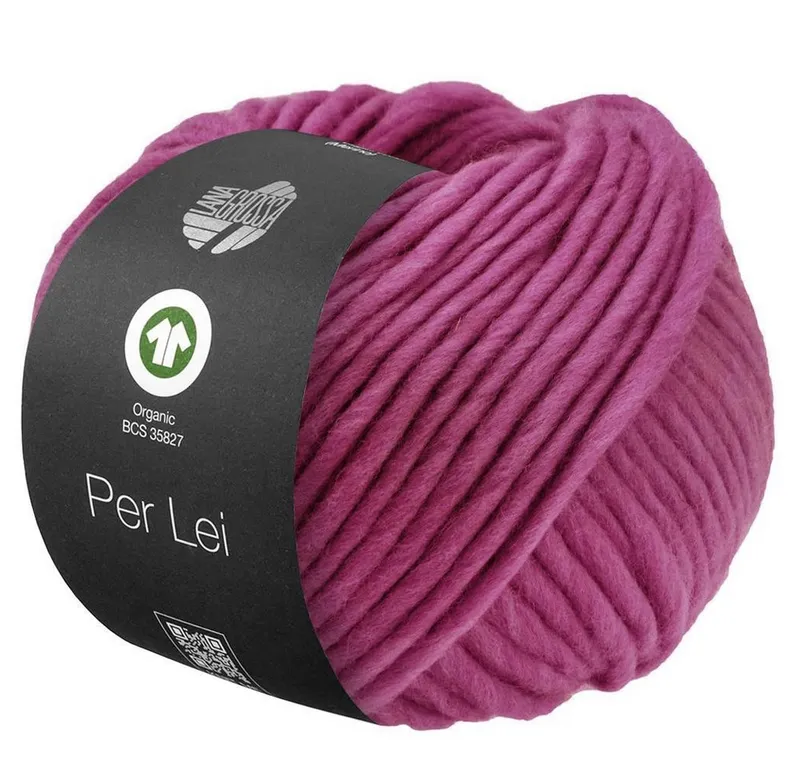 Lana Grossa Lana Grossa Per Lei GOTS Häkelwolle, 60 m, 0055 fuchsia, – Produktbild 1 von 1