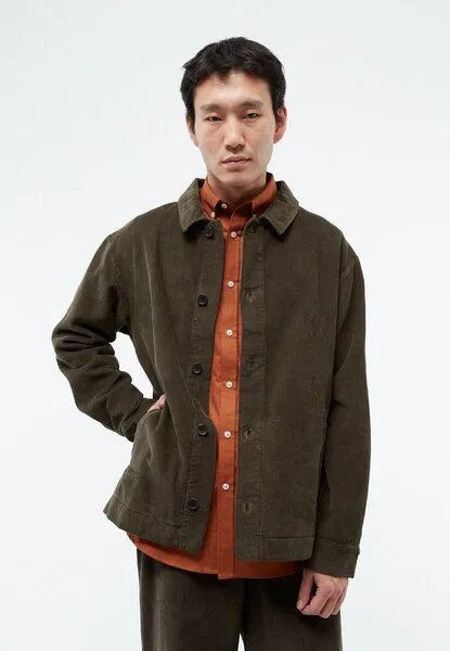 Givn Berlin Givn Berlin Kordjacke GBHUNTER aus Bio-Baumwolle, Dark olive, – Produktbild 1 von 4