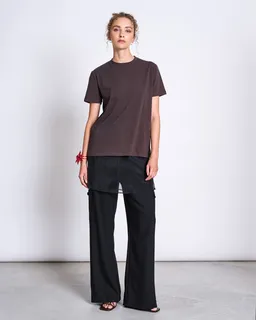 JAN N JUNE JAN N JUNE Damen vegan T-Shirt Gebürstet Boy Mud – Produktbild 1 von 1