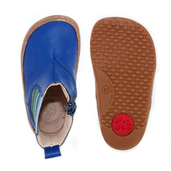 Pololo Pololo Barfuß-Chelseaboot aus Kaktus-Lederimitat (vegan), unisex, Blau, – Produktbild 3 von 4