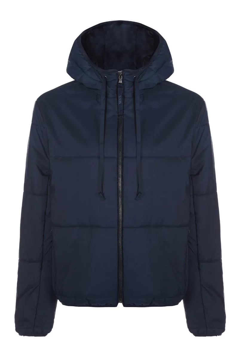 Will's Vegan Store Will's Vegan Store Herren vegan Daunenjacke Mit Kapuze Dunkelblau, Dunkelblau, – Produktbild 1 von 2