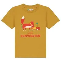 watabout kids watabout.kids T-Shirt Kinder Fuchs Große Schwester, Ochre, – Produktbild 1 von 1